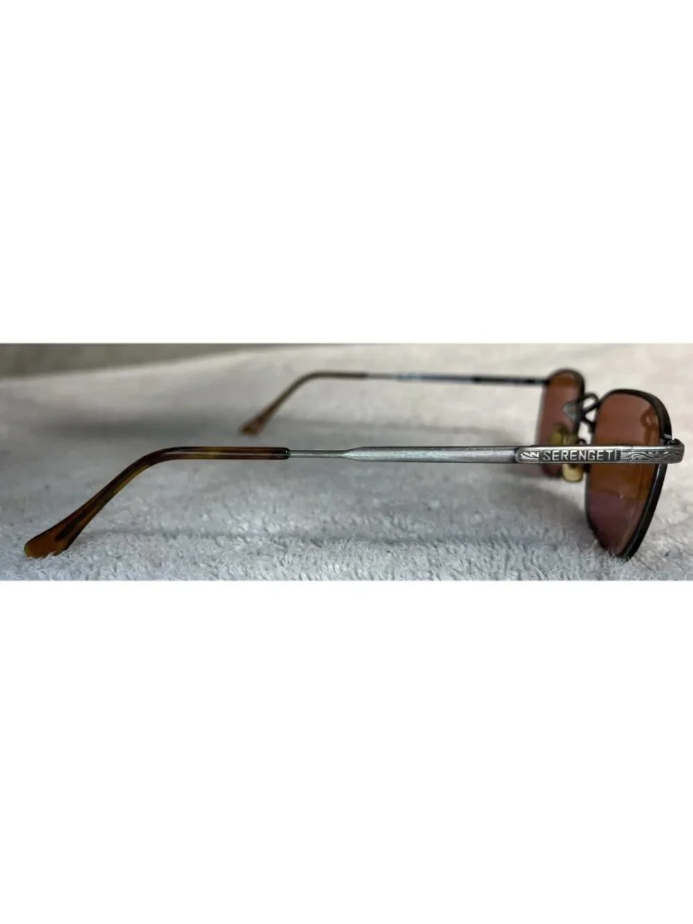Vintage Serengeti Mariner Antique Rose Metal 5581 Sunglasses Rose Red Lenses